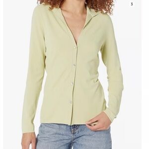 NWT- Vince Women's Button-Up Top - Green